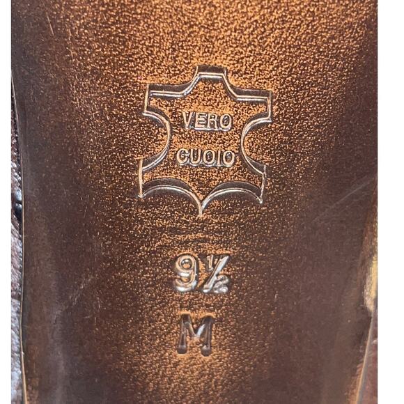 Donald‎ Pliner Espresso Ostrich Heels - Size 9 1/2 M - New Without Box - Picture 11 of 14